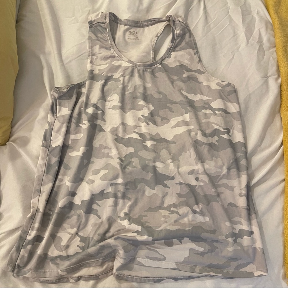 Grey camo tank top